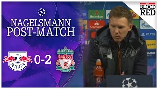 WE WERE PUNISHED  Julian Nagelsmann Press Conference  RB Leipzig 02 Liverpool [upl. by Benjamin]