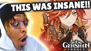 New GENSHIN IMPACT Fan Reacts to EVERY VERSION Trailers [upl. by Essined]