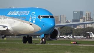 Aterrizajes y despegues Aeroparque en 4K [upl. by Allison400]