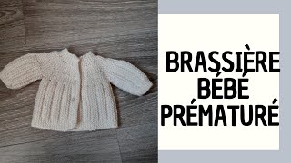 COMMENT TRICOTER UNE BRASSIÈRE POUR BÉBÉ PRÉMATURÉ   MON TIROIR DE COUTURE [upl. by Rohpotsirhc]