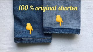 2021 Wie du Jeans in 5 Minuten 100 original kürzen kannstHow you can shorten jeans in 5 minutes [upl. by Ellenij499]