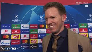 Julian Nagelsmann quotIts a great moment for the history of the clubquot  RB Leipzig 30 Spurs [upl. by Jeth]