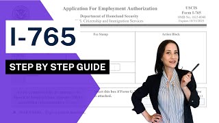 I765 Step By Step  Application for Employment Authorization Document c9 eligibility category [upl. by Nohtahoj153]