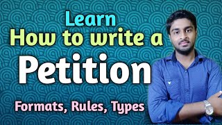 How to write a petitionrulesformattype with exampleHow to file a petition [upl. by Anirak]