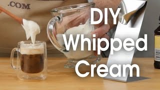 DIY whipped cream in 60 seconds [upl. by Lladnik]