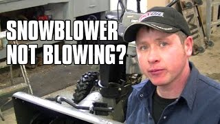 HOWTO Quickly Diagnose A Snowblower That Wont Blow Snow [upl. by Filemon335]