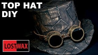 How To Make A Top Hat DIY Steampunk Fashion Pattern Tutorial [upl. by Paley]