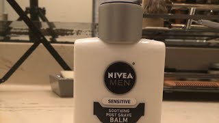 Aftershave Review Ep 2 Nivea Men Sensitive Soothing Post Shave Balm [upl. by Aneen]