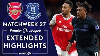 Arsenal v Everton  PREMIER LEAGUE HIGHLIGHTS  2232020  NBC Sports [upl. by Zigrang797]