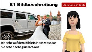 Prüfung B1 Bildbeschreibung 4 Bilder وصف الصورة B1 امتحان [upl. by Anaujait]