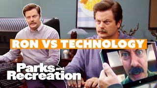 Ron Swanson Hates Technology  Parks and Recreation [upl. by Anik]