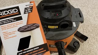 How to install Filter on Ridgid Wet and Dry Vacuum [upl. by Airec]