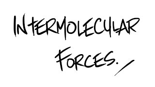 AQA ALevel Chemistry  Intermolecular Forces [upl. by Idoux]