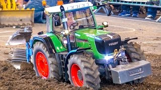 Incredible RC tractor at work on a field Stunning detailed farming machine [upl. by Giliane]