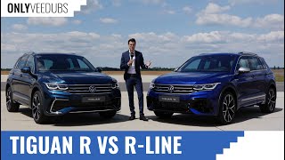 VW Tiguan R vs Tiguan RLine REVIEW Tiguan Facelift 2021 OnlyVeeDubs VW reviews [upl. by Mirabelle]