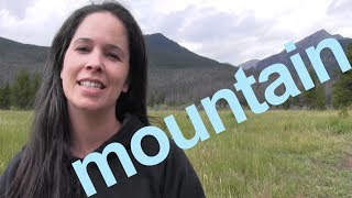 How to Say MOUNTAIN and SENTENCE  American English [upl. by Reyna320]