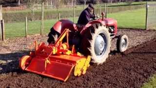 Massey Ferguson 35x With Howard Rotavator [upl. by Anetta]