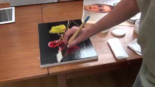 how to varnish a painting [upl. by Gibbons]