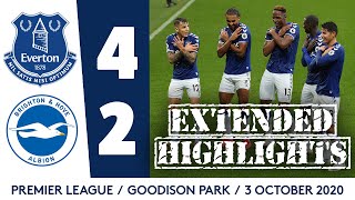 EXTENDED HIGHLIGHTS EVERTON 42 BRIGHTON [upl. by Ettezzil]