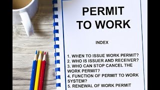 PERMIT TO WORK [upl. by Padraic]