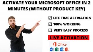 How To Activate Microsoft Office Product Activation Failed  Free  Unlicensed Product Fix  2021 [upl. by Schiffman619]