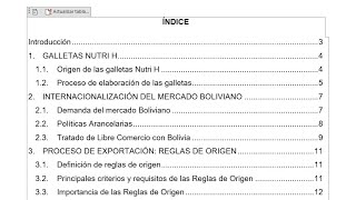 COMO HACER UN ÍNDICE AUTOMÁTICO EN WORD 2024 [upl. by Ondine]