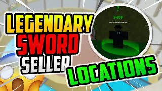 ALL LEGENDARY SWORD SELLER LOCATIONS IN BLOX PIECE [upl. by Tanitansy720]