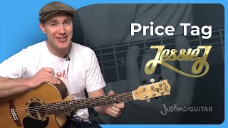 How to play Price Tag by Jessie J  Easy Guitar [upl. by Elah]