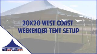 20x20 West Coast Weekender Tent Setup [upl. by Omora]