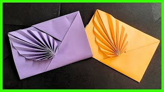 ⩥ Cómo hacer un SOBRE de papel FÁCIL y ELEGANTE  Origami PASO A PASO [upl. by Yentruok]