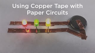 Using Copper Tape with Paper Circuits [upl. by Eibbor]