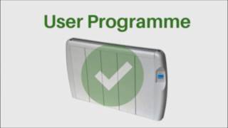 How To Set A User Programme On Your Futura Slimline Aluminium Electric Radiator [upl. by Snilloc]