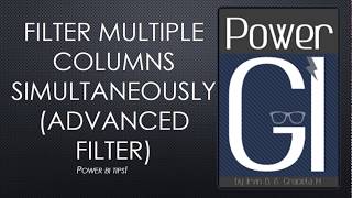 Filter multiple columns simultaneously in Power BI advanced filter [upl. by Livvi]