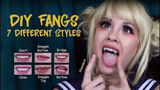 HowTo CHEAP AND EASY FANGS 7 Different Styles as Toga [upl. by Bambie]