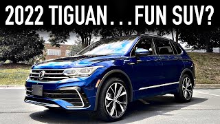 2022 VW Tiguan SEL R Line Review Underrated Daily [upl. by Alfonzo]