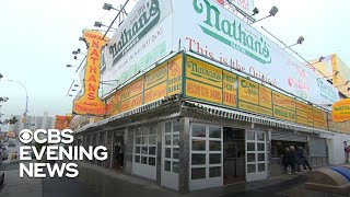 A look at the history of Nathans Famous hot dogs [upl. by Ajiak482]