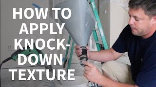 DIY How To Apply Knockdown Texture To Ceilings [upl. by Erastes421]