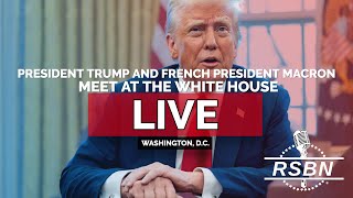 LIVE REPLAY President Trump and French President Macron Meet at The White House  22425 [upl. by Atoel]