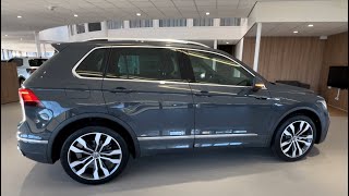 Volkswagen NEW Tiguan RLine 2023 in 4K Dolphin Grey 20 inch Suzuka walk around amp detail Inside [upl. by Eecal]