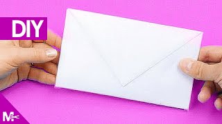 ► Como hacer un SOBRE CARTA de Papel en 5 MINUTOS 💌 [upl. by Noillimaxam]