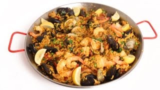 Homemade Paella Recipe  Laura Vitale  Laura in the Kitchen Episode 586 [upl. by Ahsram]