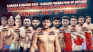 LIVE  Toronto Canada  Toronto Punjabi Kabaddi Cup 2022 [upl. by Dimitris890]