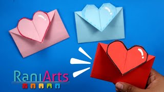 SOBRES DE CORAZÓN  ORIGAMI  fácil [upl. by Yntruoc829]