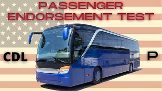 CDL PASSENGER ENDORSEMENT SAMPLE TEST 1 [upl. by Mellisa]