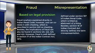 What is Difference Between Fraud amp Misrepresentation [upl. by Aserehs779]