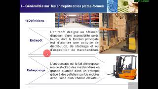 الدرس 20  Gestion dEntrepôt et Plate Forme Logistique [upl. by Jilleen]