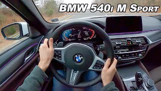 2021 BMW 540i M Sport  Is Your Boss an Enthusiast POV Drive [upl. by Alehcim946]