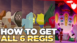 How to Get all 6 Regis in the Crown Tundra Regidrago Regieleki Regigigas Pokemon Sword Shield DLC [upl. by Il]