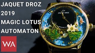 Jaquet Droz 2019 Magic Lotus Automaton  A ticking Zen garden [upl. by Aicilev]