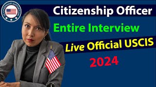 US Citizenship Interview  OFFICIAL USCIS N400 Naturalization Test [upl. by Miguel]